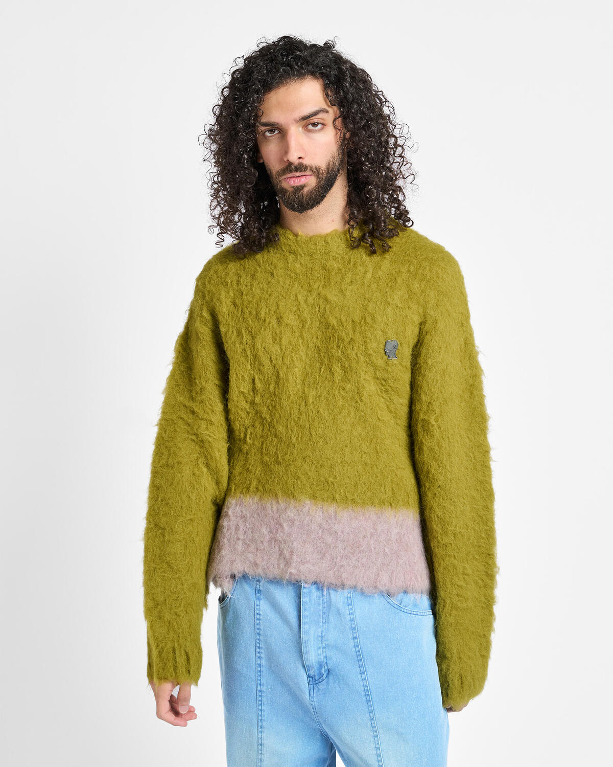 Brain Dead Super Hairy Boxy Knit Sweater | P26T10004822-lim | AFEW